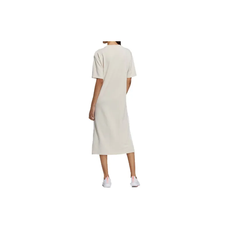 Adidas Neo Short Sleeved Dress Women's Ivory White-3
