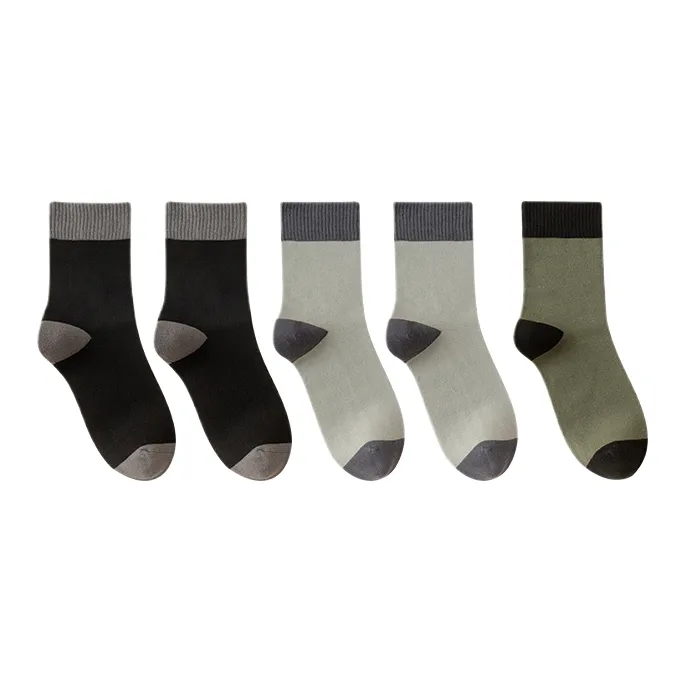 Lan Miao Mid Calf Socks Men's 5 Pack-2