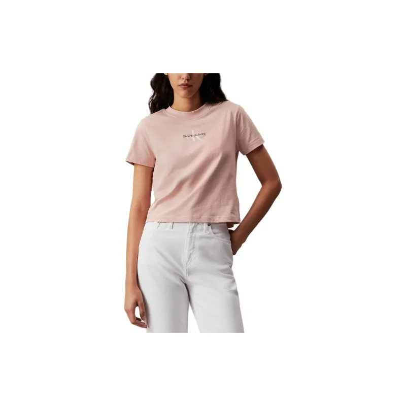 CALVIN KLEIN T Shirt Women's Tan Rose Europe Version-2