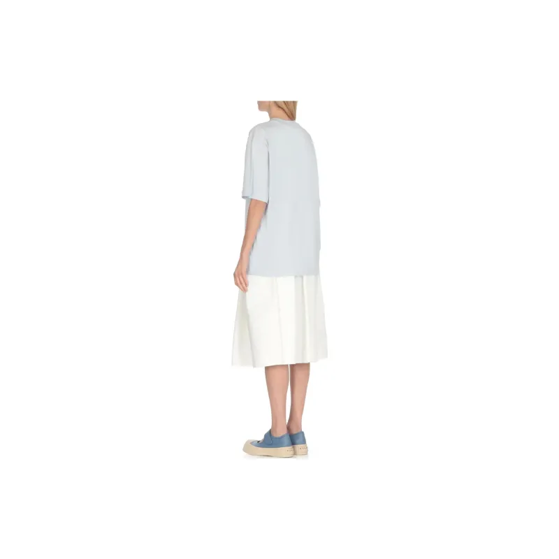 MARNI Logo T Shirt 'Light Blue'-3