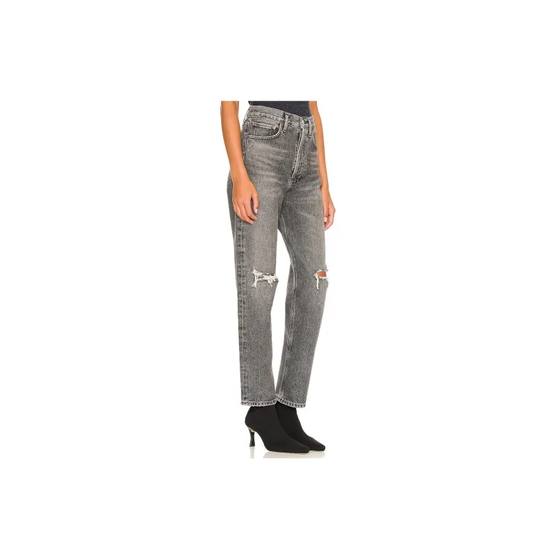 AGOLDE Jeans Women's Black Gray Color-4
