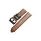 Black Pin Buckle-Light Brown Leather