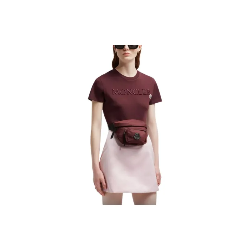 Moncler T-Shirts Women's Red-2