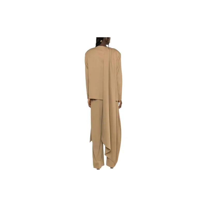 The Attico Scarf embellished Single breasted Blazer-3