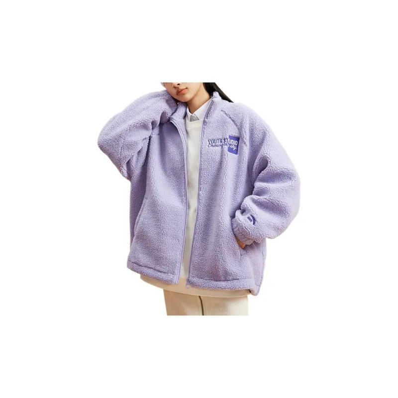 ANTA Life Collection Velvet Jackets Women's Purple-3