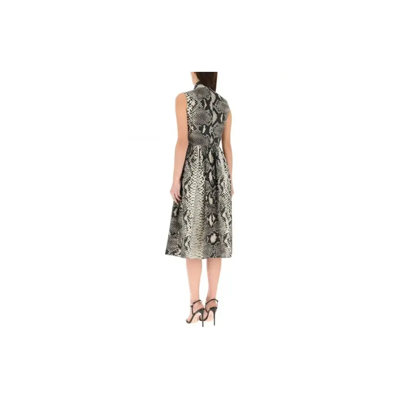 PRADA Sleeveless Dress Women's Brown-3