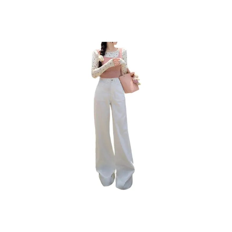 Concubine Zhu Jeans Women's White-8