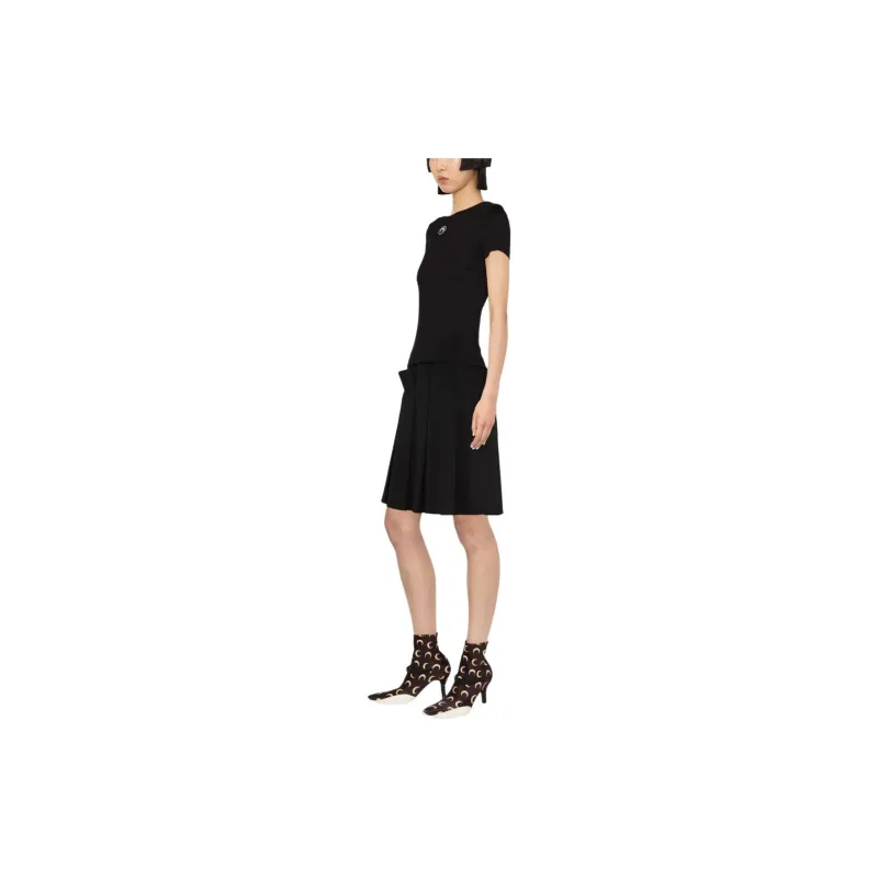 Marine Serre SS24 Regular T Shirt Women's Black-3