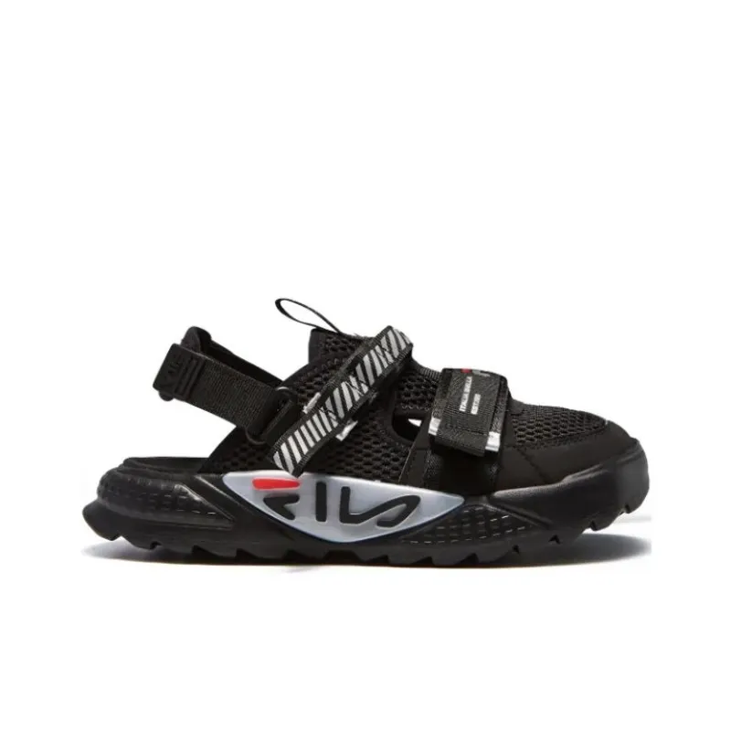 FILA KIDS Tank Slip Resistant Cushioning And Breathable Children's Sandals Black Unisex-1