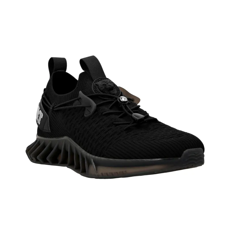 PLEIN SPORT Abrasion Resistant Low Top Casual Shoes Unisex Black-2