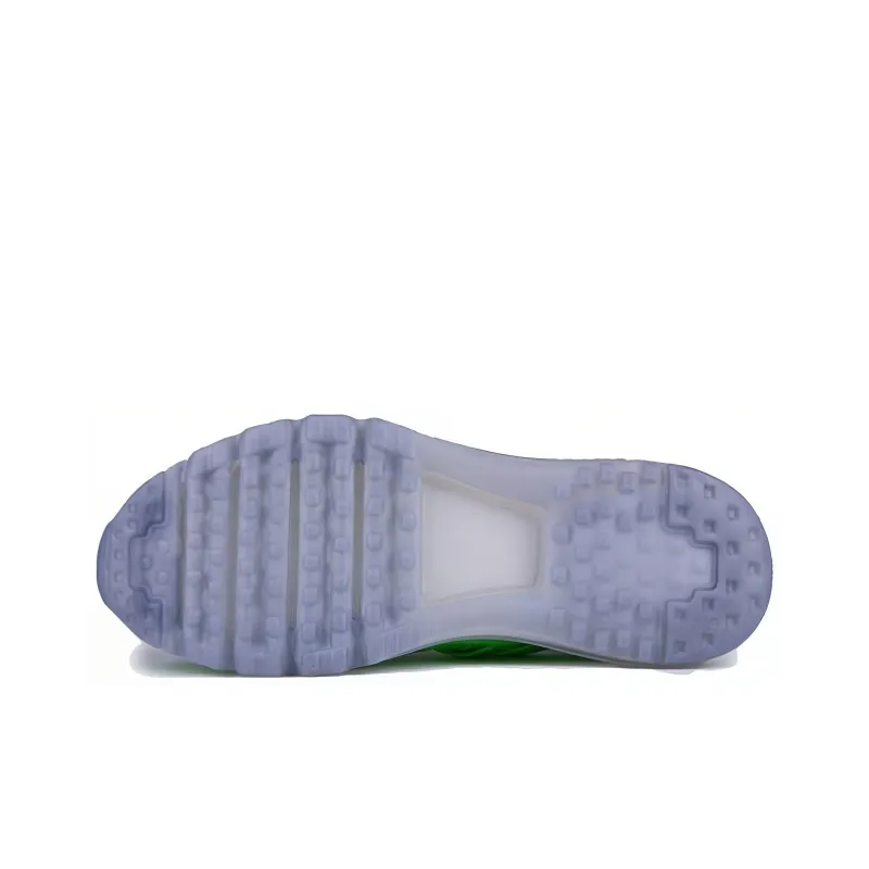 Nike Air Max 2015 Anti Slip Wear Resistant Low Top Kids Lifestyle Shoes Green Teenagers-4