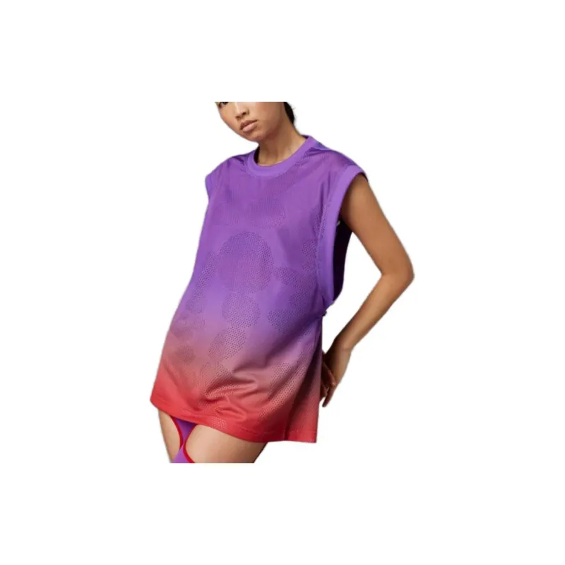 Adidas Sleeveless Sports Shirts Women's Bright Purple-2