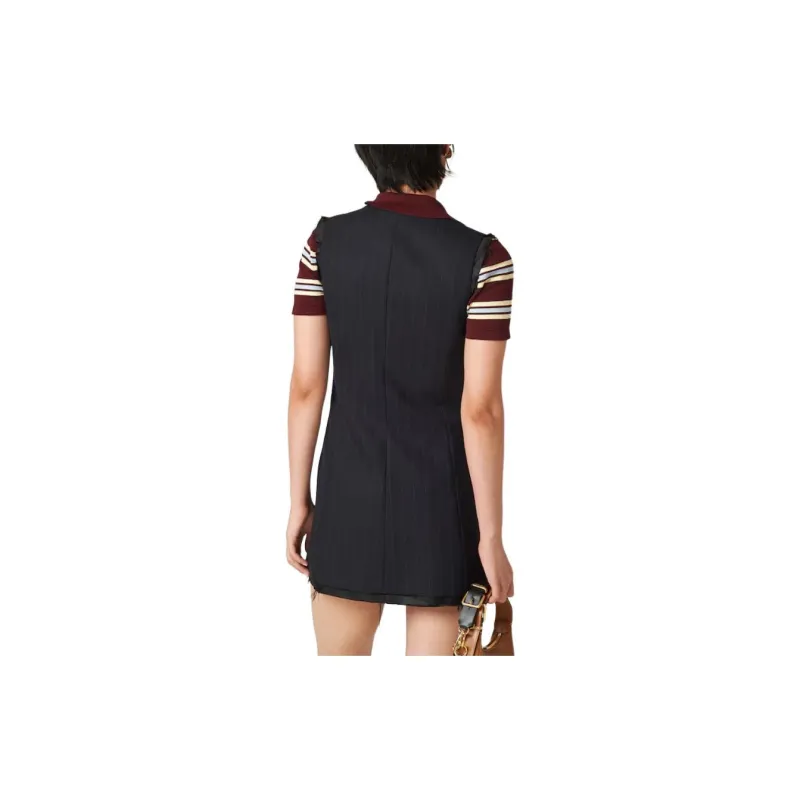 MIU MIU Button Up Sleeveless Dress-4