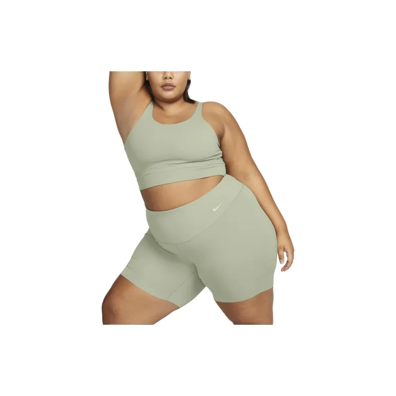 Nike Zenvy Women's Gentle-Support High-Waisted 8' Biker Shorts Sports Shorts Women's Oil Green-2