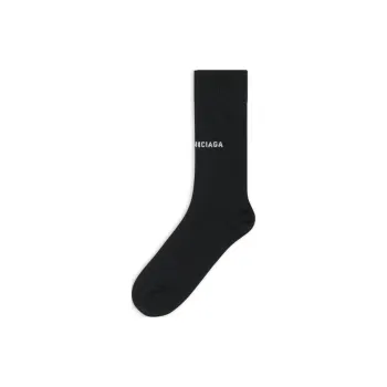 Balenciaga Knee-High Socks Regular Fit Women's 1 Pack Black