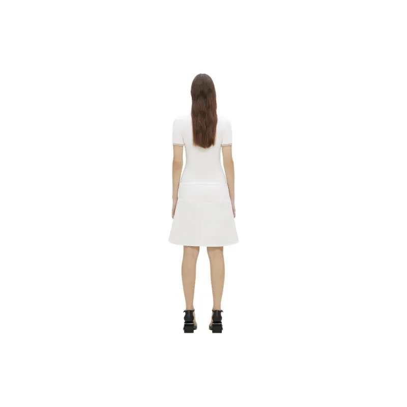 COURREGES Contrast V-Neck T-Shirt-3