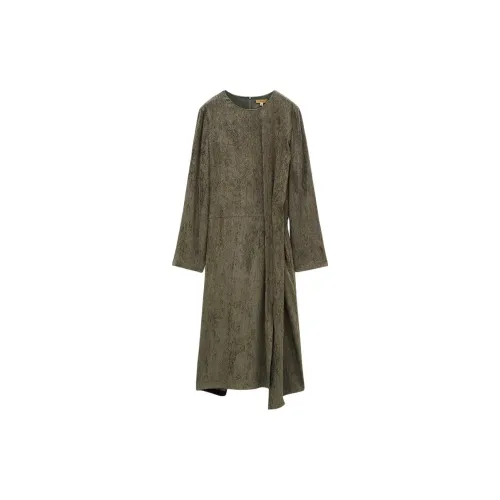 INSUN Long-Sleeved Dresses Women's Olive Green