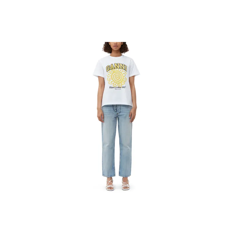 GANNI T Shirts Women's Bright White-1