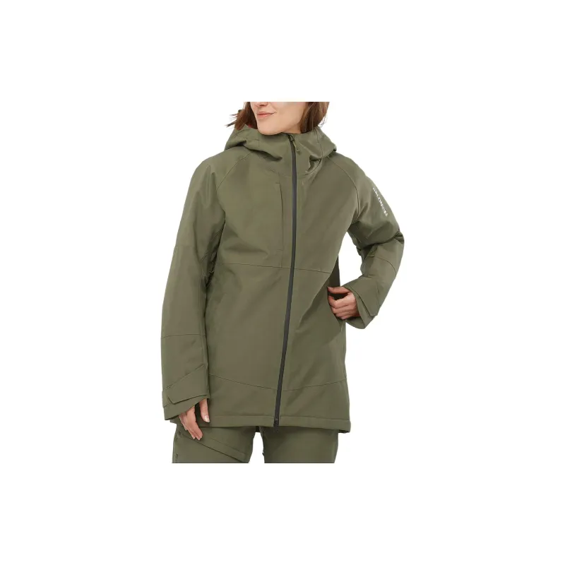SALOMON Bashley Puff Jackets & Coats Women's Army Green-1