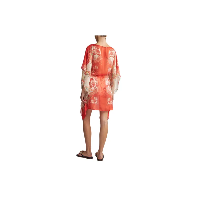 ETRO Paisley print Silk Kaftan Dress-3