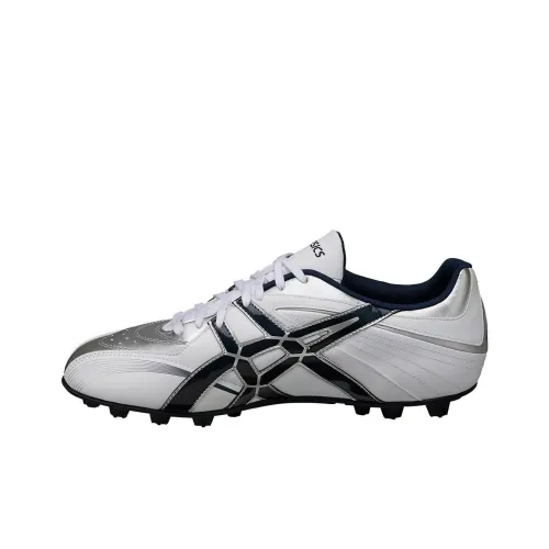 Asics Missile FX2 IC/IN Durable Breathable Soccer Shoes Men's Silver