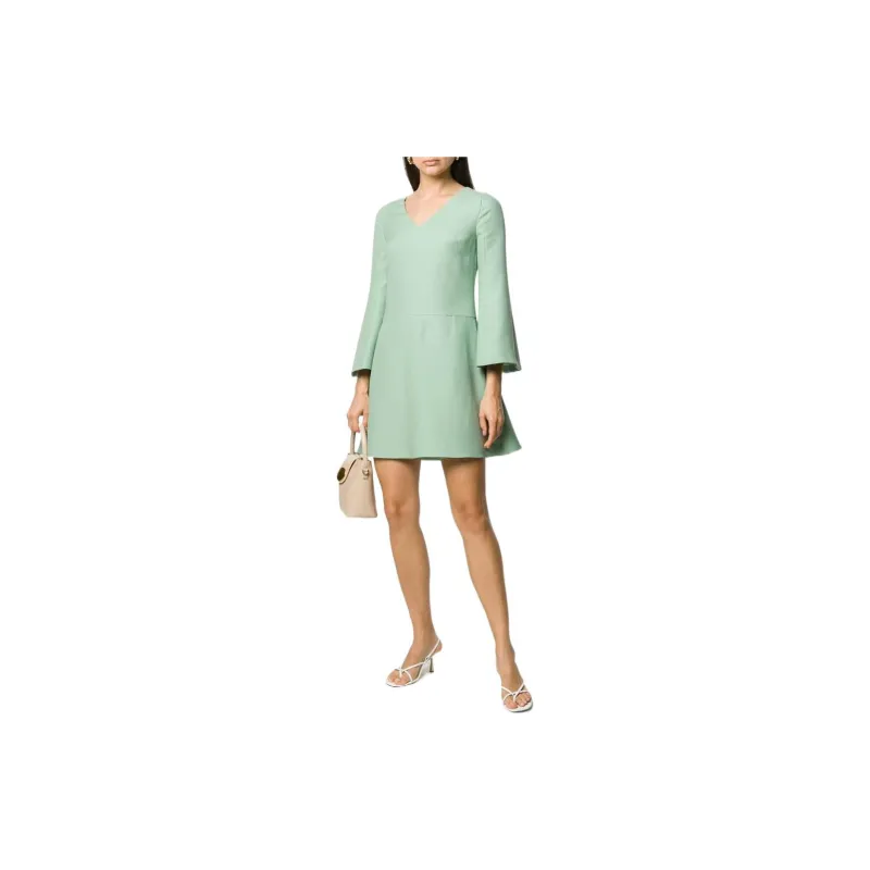 Valentino Long-Sleeved Dresses Women's Green-1