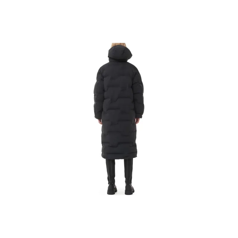 GANNI Hooded Quilted Coat-2