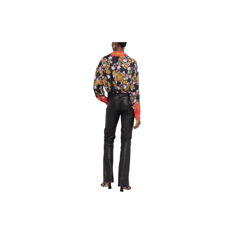 VERSACE Shirts Women's Black Red-2