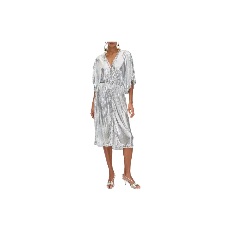Rabanne H&M Metal Mesh Dress Silver-1