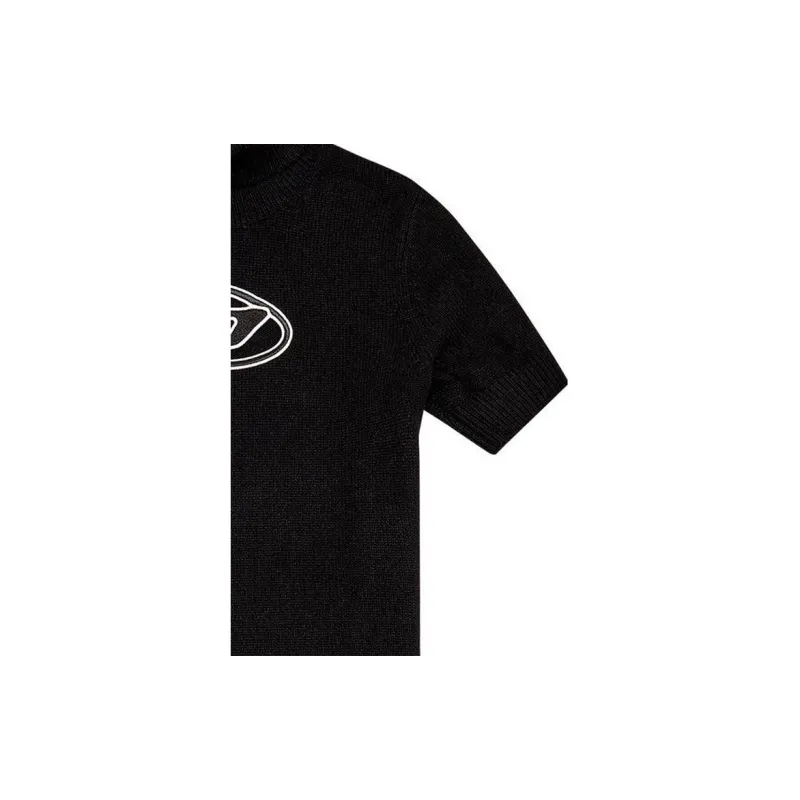 DIESEL M-Argaret Logo Embroidered Short-Sleeved Dress-3