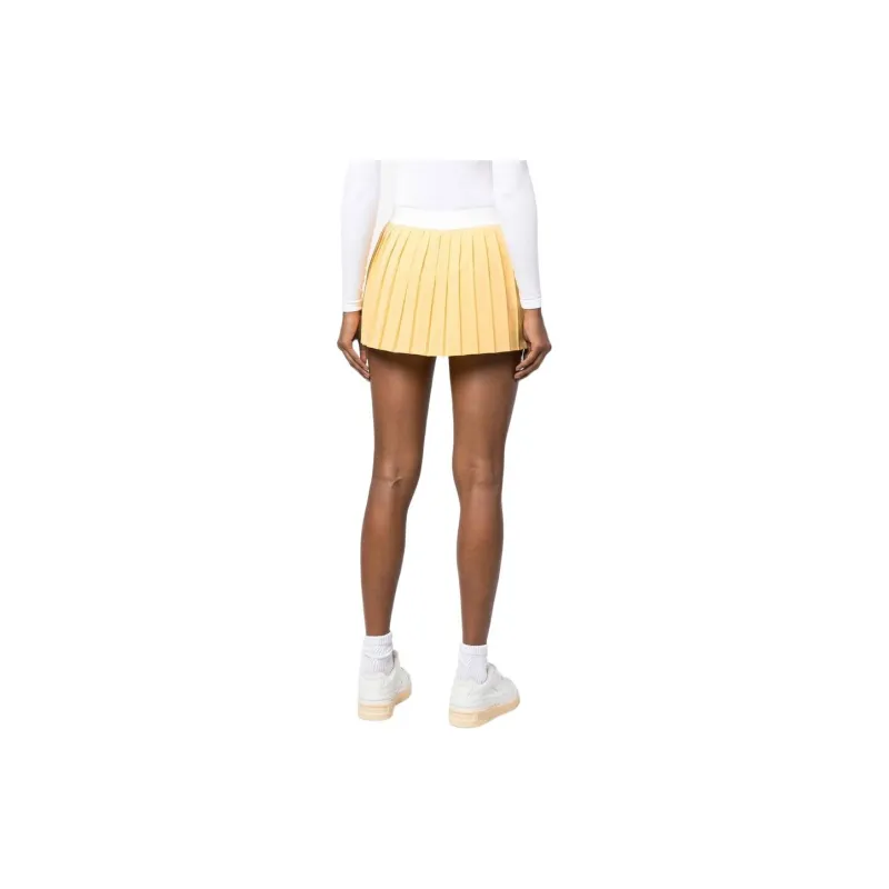 SPORTY & RICH Casual Short Skirts Women's Yellow-3