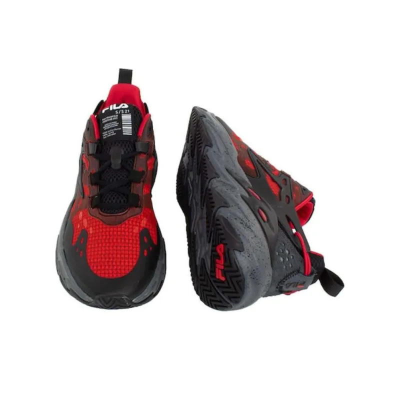 FILA Ray Tracer Cushioning Anti-Slip And Wear-Resistant Mid-Top Casual Shoes Men's Red-3