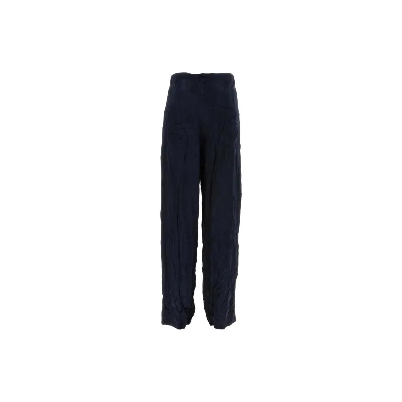 Balenciaga Crinkled Effect Baggy Trousers-1