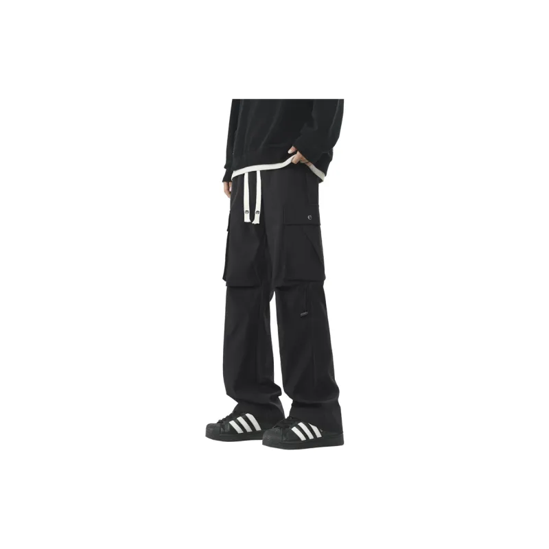 Supremo Cat Casual Pants Unisex Black-4