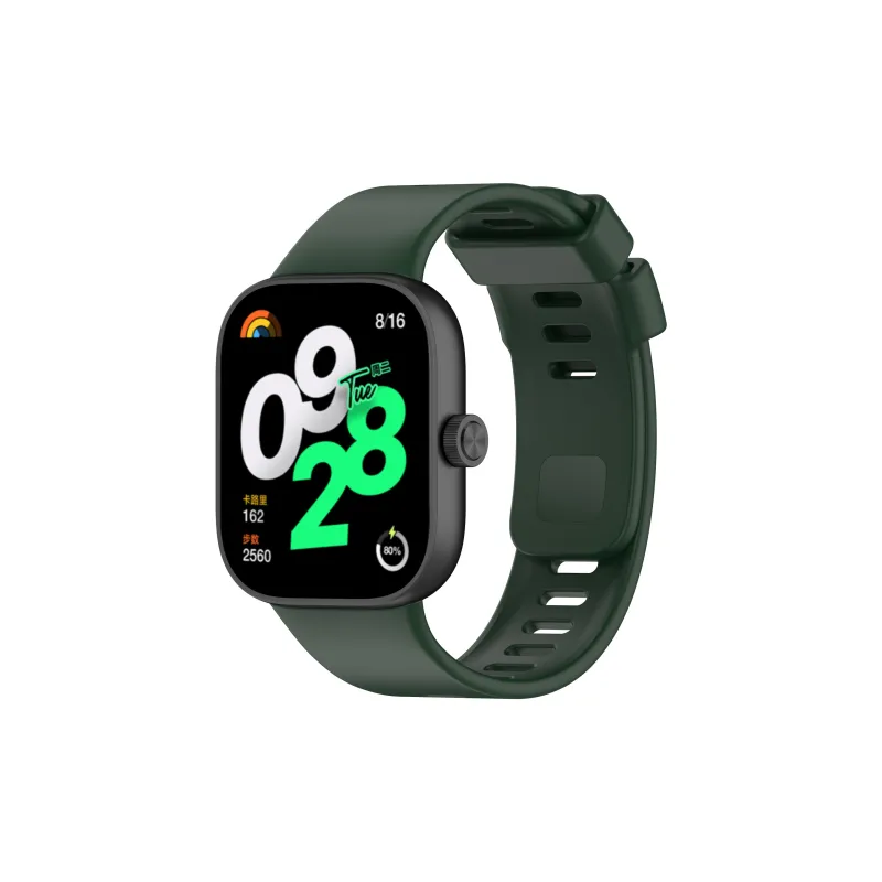 FZRT Xiaomi Red Beige Compatibility Watch Band Quick Release Silicone One Piece Strap Silicone Material-22