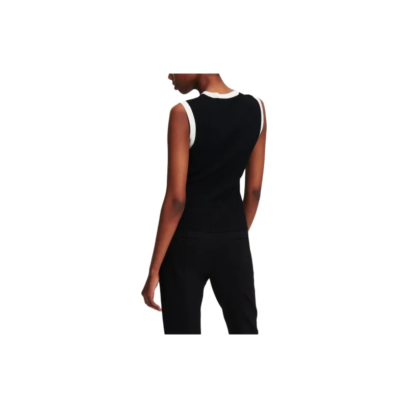 Karl Lagerfeld Ribbed knit Tank Top-2