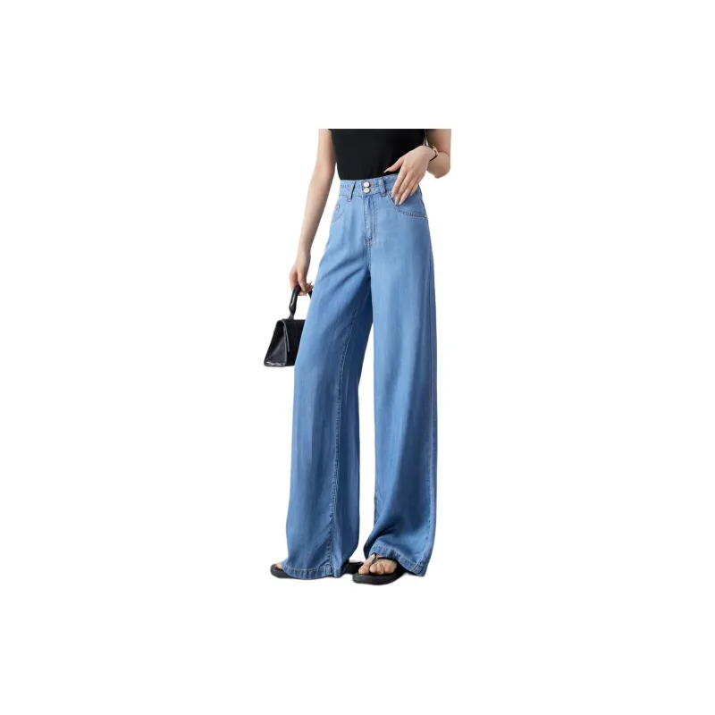 Mo Han Yi Mei Jeans Women's Denim Blue-6