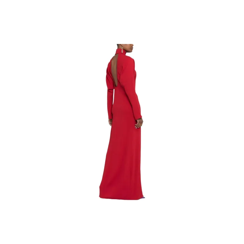 Blumarine Long-Sleeved Dresses Women's Red-3