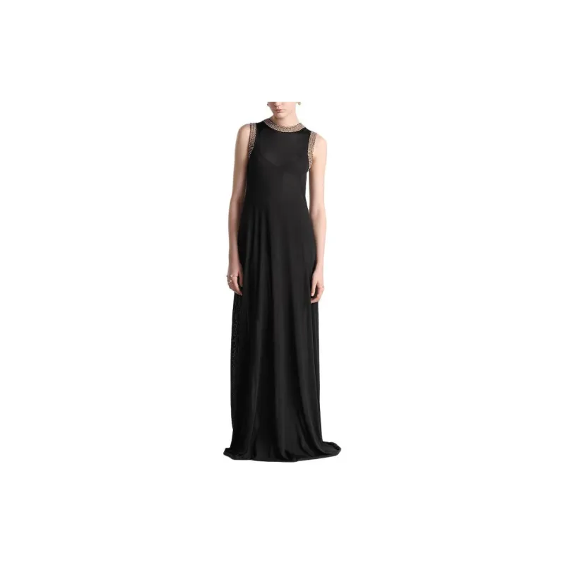 DIOR Sleeveless Dress Women's Black-2