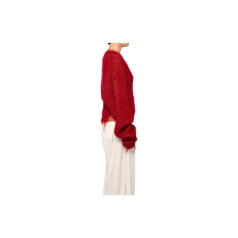 Maison Mihara Yasuhiro FW24 Sweater Women's Red-5