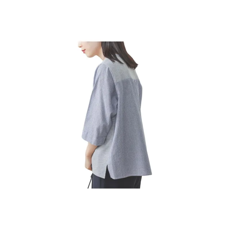 Beams T Shirts Women's Light Gray-4