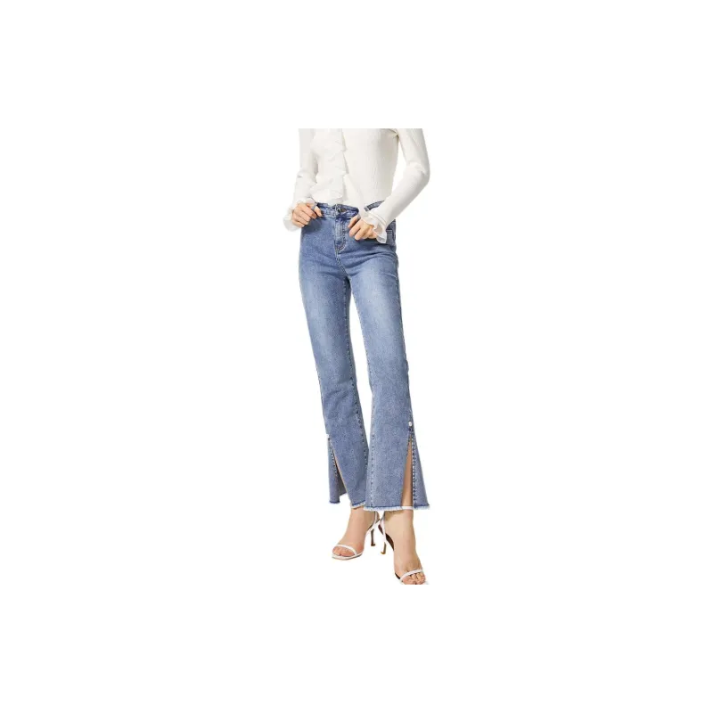 EICHITOO Jeans Women's Blue-1