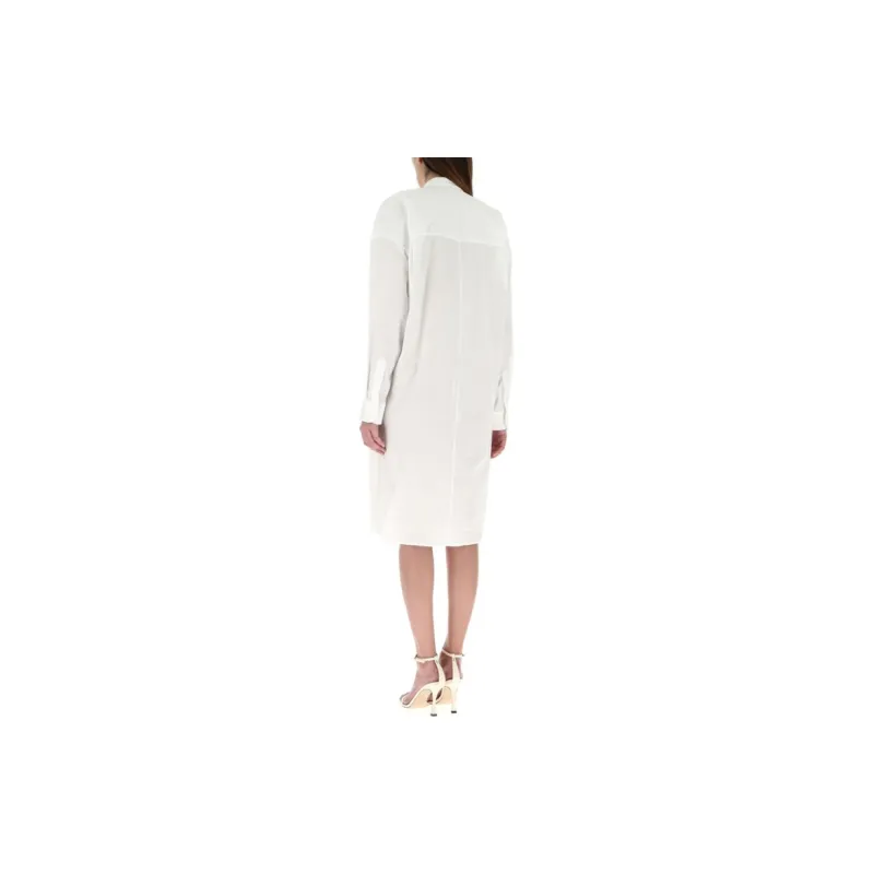 Givenchy Long-Sleeved Dresses Women's White-3