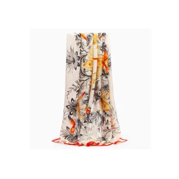 Shanghai Story 100% Mulberry Silk Silk Scarves Women's Unique Peach Blossom Gift Box Set