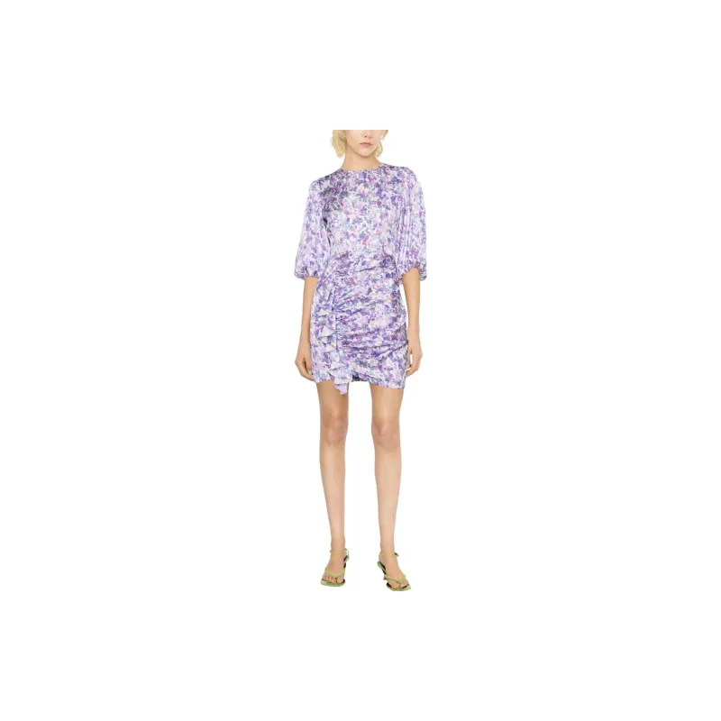 Maje Short-Sleeved Dresses Women's Purple-1