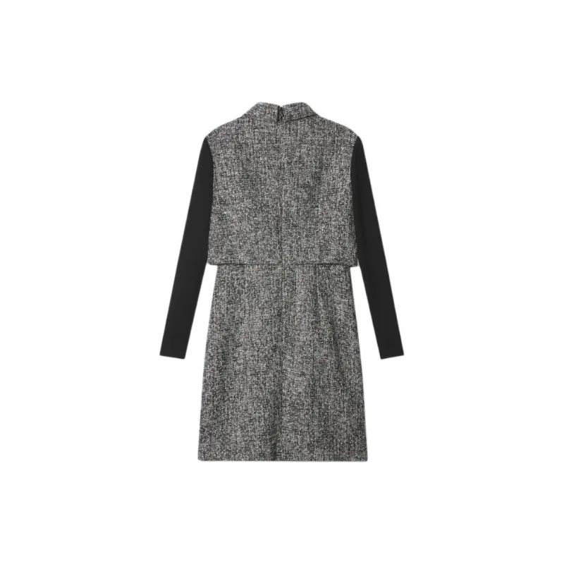 PSALTER Long Sleeved Dress Women's Silver-1