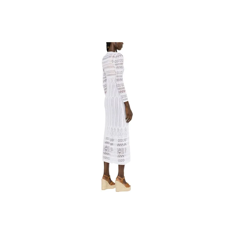 ISABEL MARANT Long-Sleeved Dresses Women's White-3