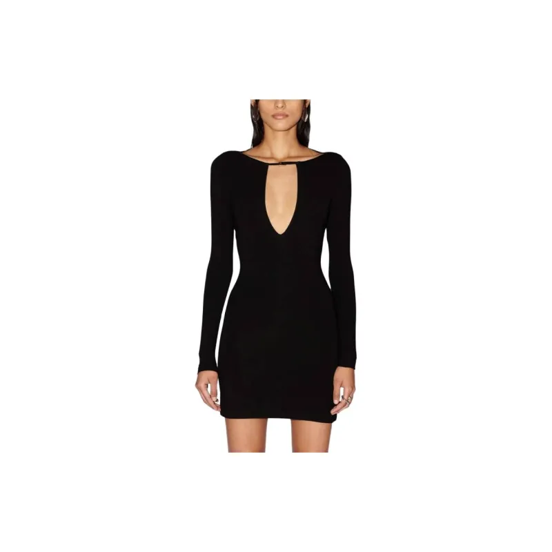 AMBUSH V neck Jersey Minidress-2