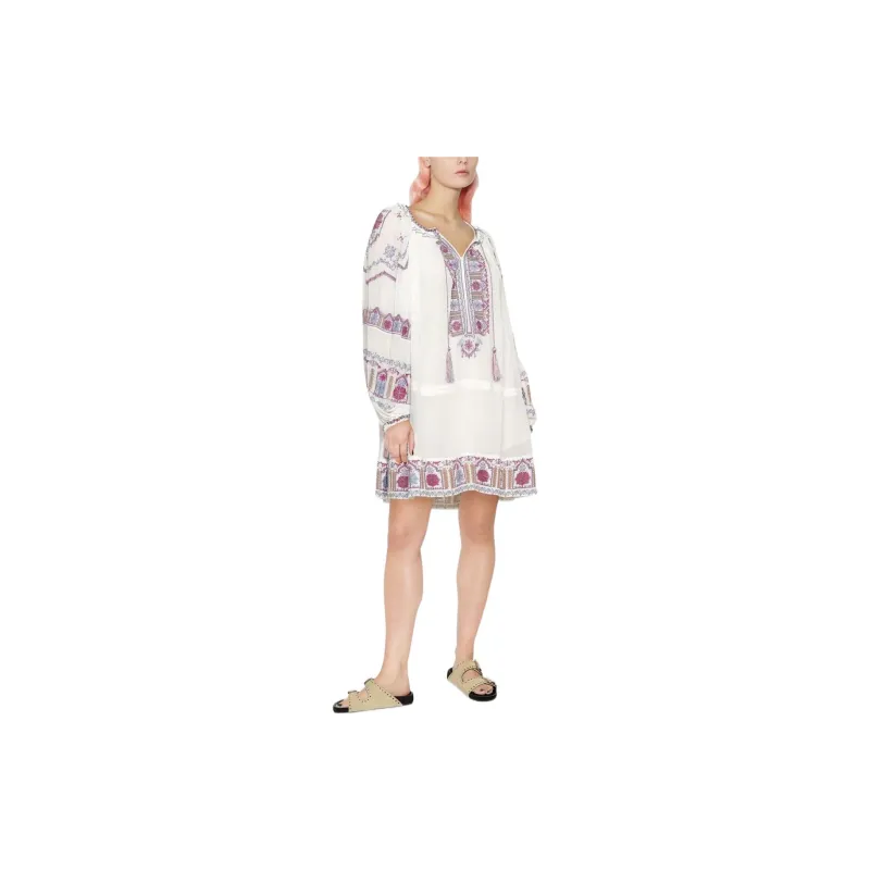 ISABEL MARANT Long-Sleeved Dresses Women's White-3