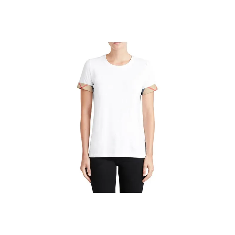 Burberry Regular T Shirt Women's White-4